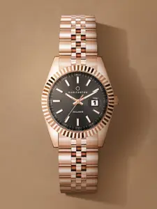 CARLINGTON Women Bracelet Style Straps Analogue Watch Exclusive 8811 Rose Black Ladies