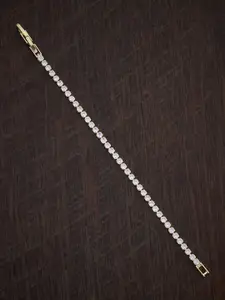 Kushal's Fashion Jewellery Women Cubic Zirconia Gold-Plated Armlet Bracelet