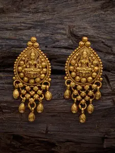 Kushal's Fashion Jewellery Antique Drop Earrings