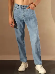 DENNISON Men Smart Relaxed Fit Low Distress Heavy Fade Jeans