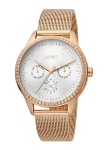 ESPRIT Women Embellished Dial & Stainless Steel Bracelet Style Analogue Watch ES1L220M0035