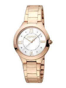 ESPRIT Women Embellished Dial & Stainless Steel Bracelet Style Analogue Watch ES1L264M0065