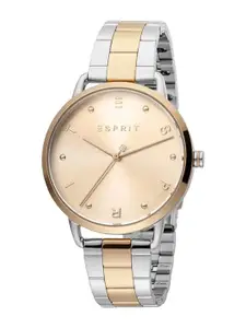 ESPRIT Women Embellished Dial & Bracelet Style Straps Round Analogue Watch ES1L173M0105