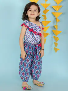 KID1 Girls Printed Top with Palazzos