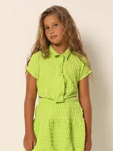 Vero Moda Girls Boxy Polka Dot Opaque Printed Casual Shirt