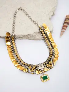 Neeta Boochra 925 Sterling Silver Gold-Plated Necklace