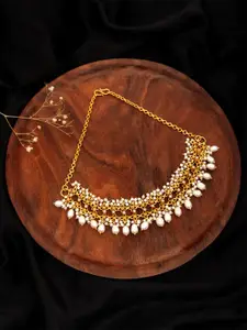 Neeta Boochra 925 Sterling Silver Gold-Plated Necklace