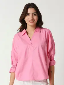 Remanika Classic Spread Collar Opaque Casual Shirt