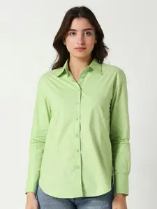 Remanika Classic Spread Collar Opaque Casual Shirt