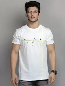 Elibolz Typography Printed Cotton T-shirt