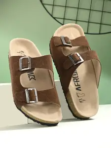 AfroJack Men Buckle Detailed Sliders