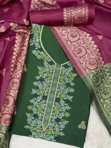 ZARIMO Raw Silk Unstitched Dress Material