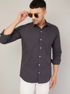 LOUIS MONARCH Comfort Spread Collar Long Sleeves Slim Fit Cotton Casual Shirt