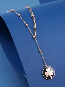 Ramdev Art Fashion Jwellery Rose Gold-Plated Necklace