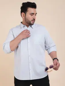 Sztori Classic Long Sleeves Spread Collar Cotton Opaque Casual Shirt