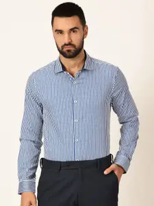 Thomas Scott Premium Striped Spread Collar Long Sleeves Formal Shirt