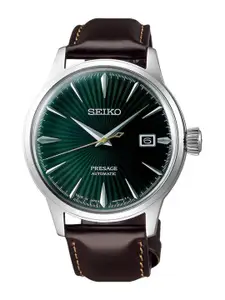 SEIKO Men Dial & Leather Straps Analogue Automatic Motion Powered Watch SRPD37J1