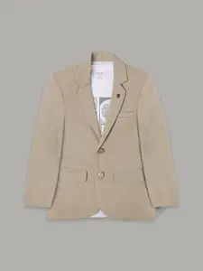 CAVIO Boys Pure Cotton Notched Lapel Collar Single Breasted Blazer With T-Shirt