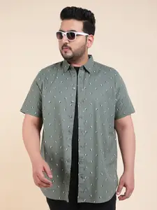 Sztori Printed Spread Collar Casual Shirt