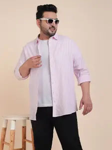 Sztori Striped Spread Collar Casual Shirt