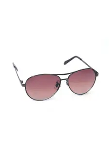 Fossil Women Aviator Sunglasses with UV Protected Lens 23663536006