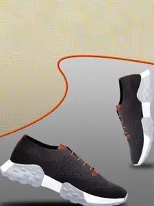 Bxxy Men Textured Lace-Up Running Shoes