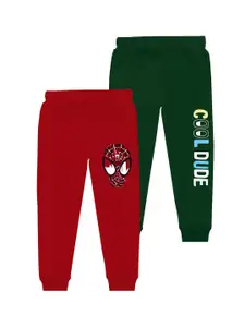 BAESD Boys Pack Of 2 Printed Mid Rise Joggers