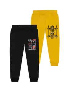 BAESD Boys Pack Of 2 Printed Mid Rise Joggers
