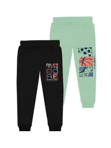 BAESD Boys Pack Of 2 Printed Mid Rise Joggers