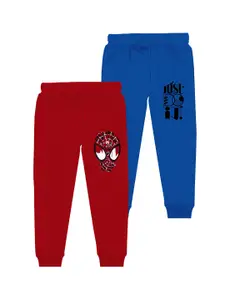 BAESD Boys Pack Of 2 Printed Cotton Mid Rise Joggers