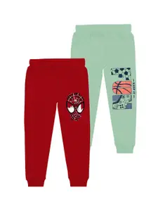 BAESD Boys Pack Of 2 Printed Mid Rise Joggers