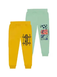 BAESD Boys Pack Of 2 Printed Mid Rise Joggers