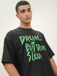 HIGHLANDER Puff Printed Dropshoulder Oversized T-shirt