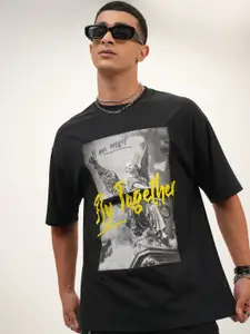 HIGHLANDER Typography Printed Oversized T-shirt