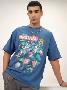 HIGHLANDER Floral Printed Cotton Oversized T-shirt