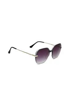 bebe Women Square Sunglasses with 100% UV Protected Lens BEBE 3071 C1 60 S