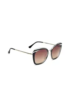 bebe Women Cateye Sunglasses with 100% UV Protected Lens BEBE 3074 C2 54 S
