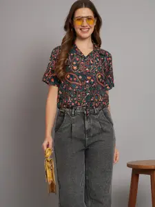 The Dry State Floral Print Shirt Style Top