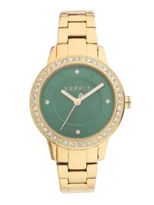 ESPRIT Women Embellished Dial & Stainless Steel Straps Analogue Watch ES1L163M0105