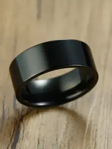 SALTY Men Stainless Steel Halo Band Finger Ring