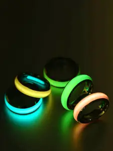 SALTY Men Set Of 5 925 Stainless Steel Aegean Icon Pale Band Ring