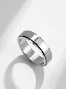 SALTY Men Stainless Steel Eerie Band Finger Rings