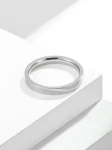 SALTY Men Stainless Steel Minimal Promise Band Finger Ring