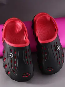 HRX by Hrithik Roshan Men Black Self Design Clogs