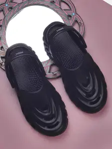 HRX by Hrithik Roshan Men Navy Blue Self Design Rubber Clogs