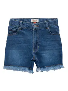 JusCubs Girls Washed Cotton Denim Shorts