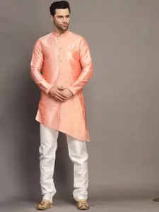 Utsav Fashion Mandarin Collar Long Sleeves Straight Kurta