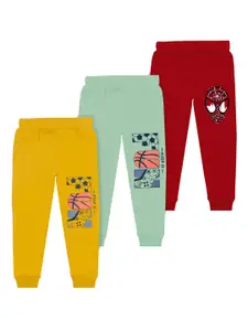 BAESD Boys Pack Of 3 Graphic Printed Cotton Joggers