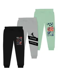 BAESD Boys Pack Of 3 Printed Mid Rise Joggers
