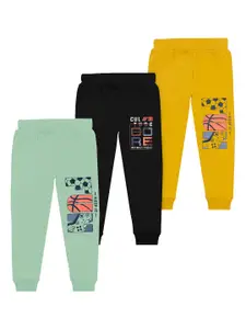 BAESD Boys Pack Of 3 Graphic Printed Cotton Joggers